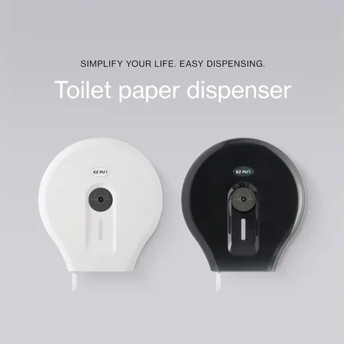 Vista 4 de EZbrnd Premium Commercial - Rollo de papel higiénico de 2 capas de 9 pulgadas, papel higiénico para baño, núcleo estándar de 3 pulgadas, seguro