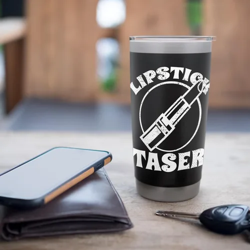 Vista 7 de Vaso aislado de acero inoxidable eléctrico Taser de lápiz labial