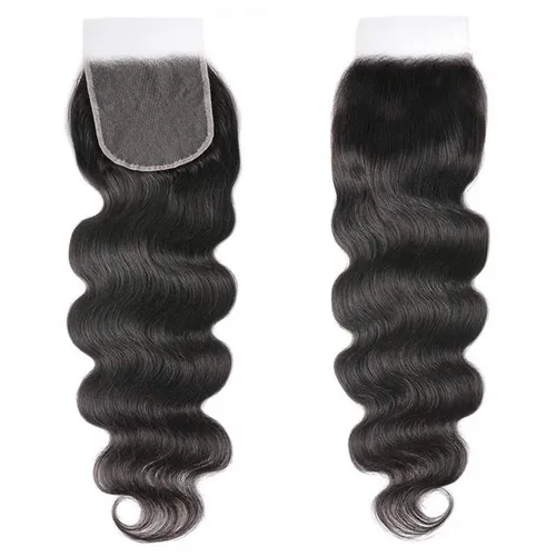 Vista 6 de Beauty Forever Cierre de encaje HD 5 x 5, cabello humano virgen sin procesar, cierre de encaje transparente, parte libre, cabello prearrancado