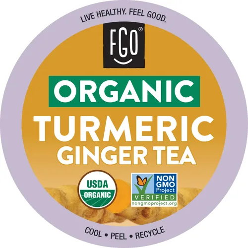 Vista 7 de FGO Cápsulas K-Cup de té negro orgánico Chai para Keurig, 24 unidades (paquete de 1), té negro premium con especias Chai es orgánico por la USDA
