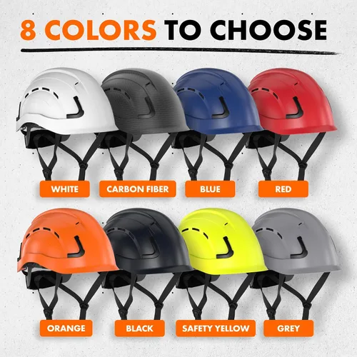 Vista 12 de Casco Protector Defender Safety H2, Casco Duro de Tipo 2 Clase C y E, Certificado ANSI Z89.1 y EN 12492