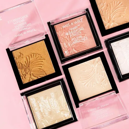 Vista 15 de wet n wild MegaGlo - Polvo resaltador, maquillaje iluminador, brillo brillante, tiempo de floración de oro rosa rosa Bloom Time