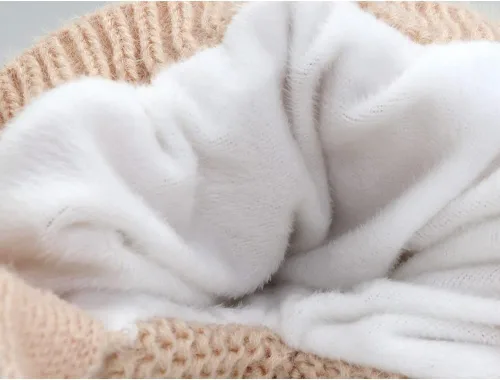 Vista 4 de Bonito gorro elástico de invierno para niños y niñas