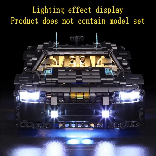 Vista 7 de GEAMENT Kit de luces LED compatible con Lego The Batman – Batmobile – Juego de iluminación para modelo Technic 42127 (modelo no incluido)