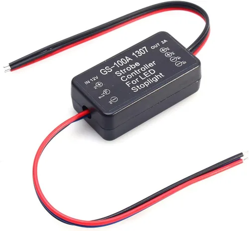 Vista 2 de Fydun Controlador estroboscópico vehículo GS-100A 1307 LED freno luz de parada estroboscópica flash módulo controlador AP