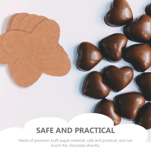 Vista 4 de Cabilock 200 piezas de compartimentos de chocolate, forros de trufa de chocolate de caramelo, forros de papel de chocolate, tazas de trufa, mini