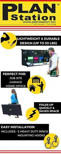 Vista 7 de PRO WS3800 - Escritorio portátil de pie, banco de trabajo, estación, almacenamiento para lugar de trabajo, garaje, oficina, tienda, superficie