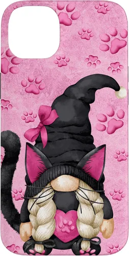 Vista 15 de Black Cat Halloween Gnome Decor Cute Pattern for Cat Mom Case for iPhone 17