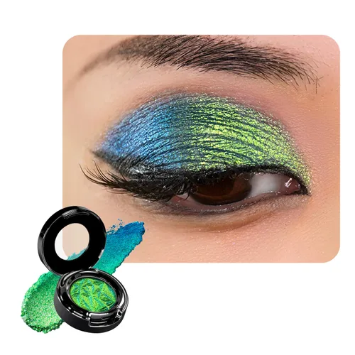 Vista 41 de CHARMACY Star Bomb - Sombra de ojos multicolor con purpurina, paleta de sombras de ojos que cambian de color, sombras de ojos en crema altamente