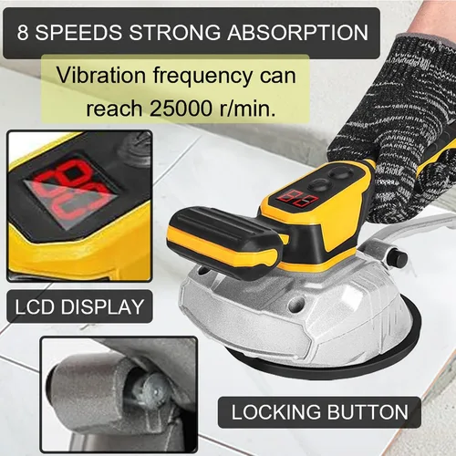 Vista 2 de Herramienta de vibración para azulejos para batería Dewalt de 20V, herramientas manuales para azulejos Max 25000r/Min, herramienta de ventosa