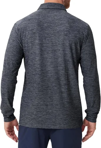 Vista 35 de NAVISKIN Camisas polo de manga larga para hombre, camisas de golf con cuello UPF 50 SPF para hombre, secado rápido, absorbe la humedad