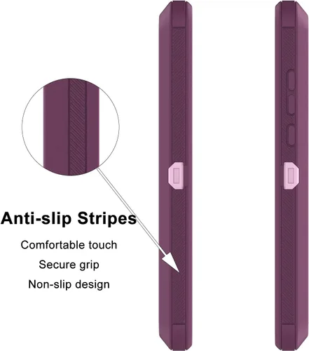 Vista 6 de Funda para Moto G Play, resistente armadura resistente contra caídas, a prueba de golpes, cubierta de plástico duro, parachoques de goma, funda