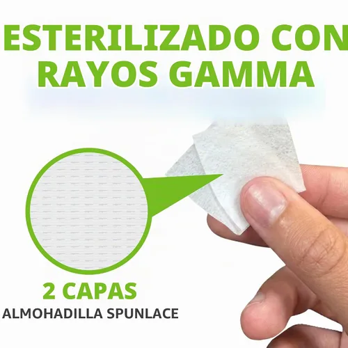 Vista 3 de EasyTouch - Almohadillas de preparación de alcohol esterilizadas con gamma, envueltas individualmente, 10 por paquete, 1200 paquetes