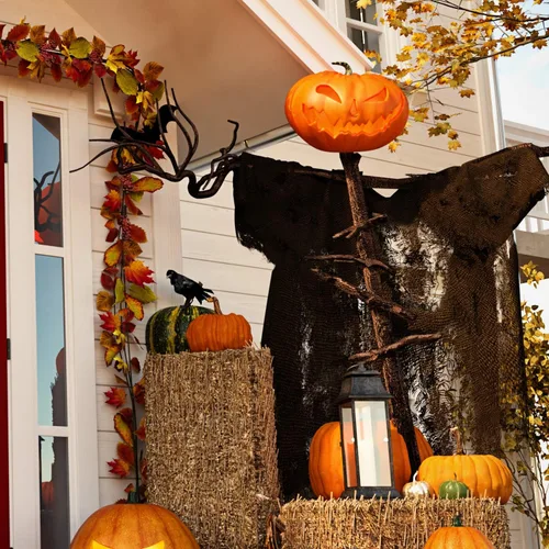 Vista 6 de MIAHART Tela espeluznante de Halloween de gasa espeluznante negra espeluznante, decoraciones de Halloween para casas encantadas, decoración