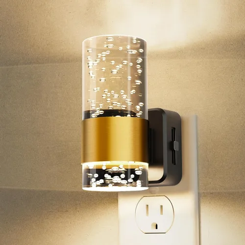 Vista 25 de L LOHAS LED Las luces nocturnas se enchufan a la pared, luz nocturna con Anillo de oro-3CCT