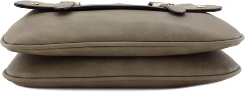 Vista 4 de Bolso en bandolera con doble compartimento y solapa grande