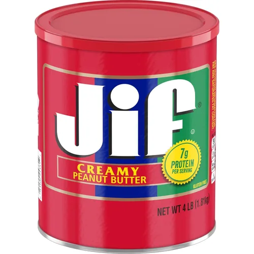 Vista 10 de Jif Mantequilla de maní cremosa reducida en grasa, 12 frascos (16 onzas)
