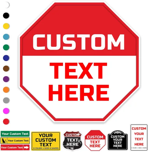 Vista 12 de Letreros de calle personalizados, letreros de camino personalizados con opción reflectante de metal, con dirección de texto para decoración de pared