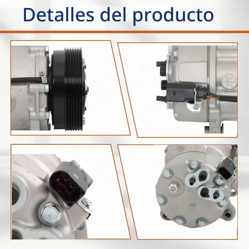 Vista 4 de GXYWADY Compresor A/C con embrague Reemplazo para TT 2000-2006