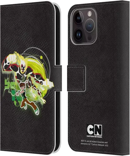 Vista 8 de Head Case Designs Officially Licensed Ben 10: Omniverse Character Art Graphics Leather Wallet Case Compatible with Apple iPhone 15 Pro Max