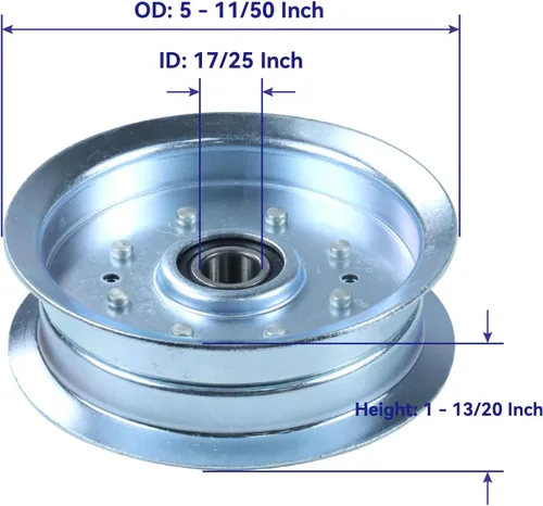 Vista 5 de 918-05078A Conjunto de husillo con polea tensora 756-05034A reemplaza a MTD 918-05078A Cub Cadet 918 05078A 918-05078 618-05078A 618 05078A para Cub
