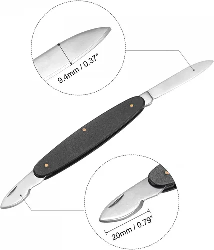 Vista 3 de uxcell Cuchillo de extracción de caja de reloj con parte trasera de reloj herramienta de extracción de doble uso, removedor de batería de acero