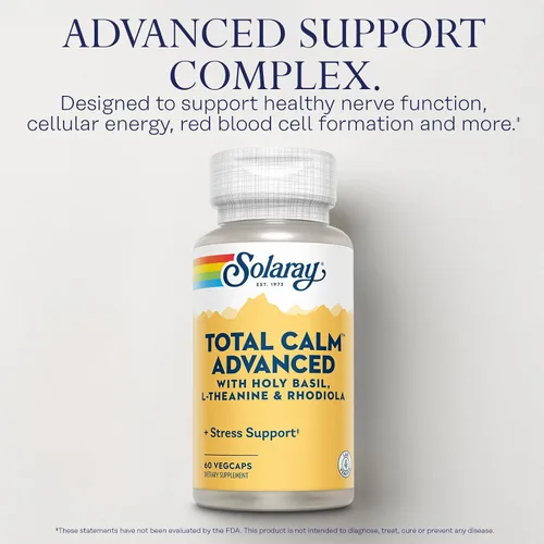 Vista 3 de SOLARAY Total Calm Advanced Veg Cápsulas 60