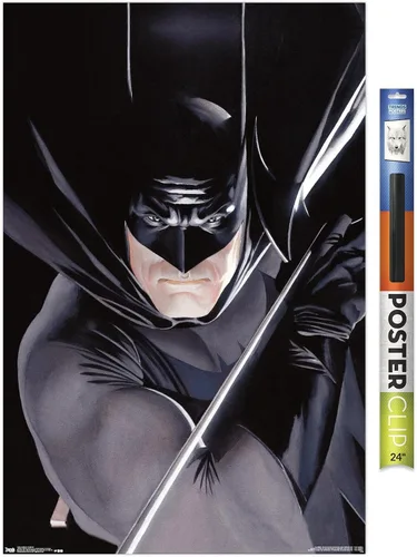 Vista 19 de Trends International DC Comics Batman - Póster de pared de retrato, 14.725 x 22.375 pulgadas, versión enmarcada de madera de granero