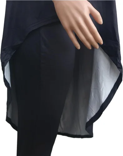 Vista 5 de Yuopeid Sudadera de verano de manga 34 para mujer, diseño irregular de tinta salpicada, pantalones largos, trajes de 2 piezas