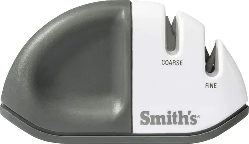 Vista 5 de Smith's 51003 Diamond Edge Grip™ MAX Afilador de 2 etapas - Blanco - Compacto - Base antideslizante - Agarre V patentado - Afilar cuchillos