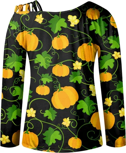 Vista 4 de COTECRAM Blusa sexy de manga larga con hombros descubiertos para otoño e invierno 2023