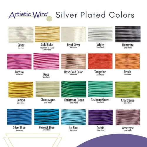 Vista 4 de Artistic Wire, alambre para manualidades de calibre 18, resistente a las manchas, color cobre envejecido en color latón antiguo, 4 yardas