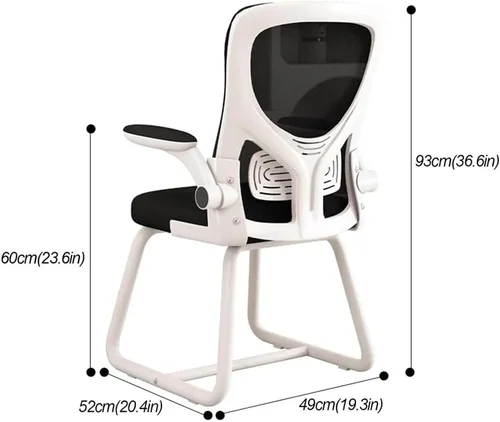 Vista 7 de Ergonomic Gaming Office Chair with Adjustable Lumbar Support, Breathable Mesh Back and Flip Armrests - Comfortable Stylish Computer Desk Chair for