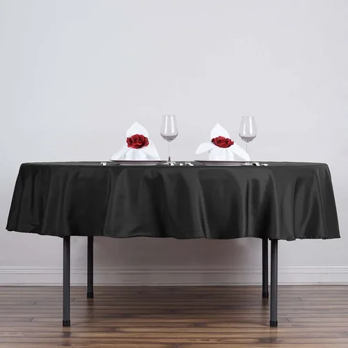 Vista 43 de Efavormart - Mantel rectangular de poliéster, 90 x 156 pulgadas, color borgoña, 5 unidades, para bodas, fiestas, restaurantes