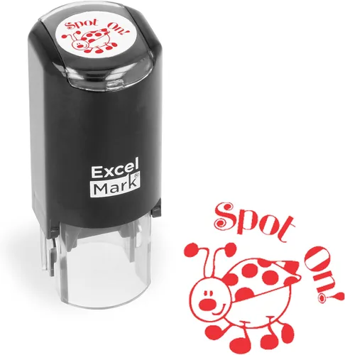Vista 10 de ExcelMark Sello redondo para profesores - Cool! - Tinta ROJA