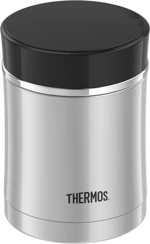 Vista 2 de Tarro de acero inoxidable Thermos Sipp para alimentos, capacidad de 16 oz, talla única , Negro