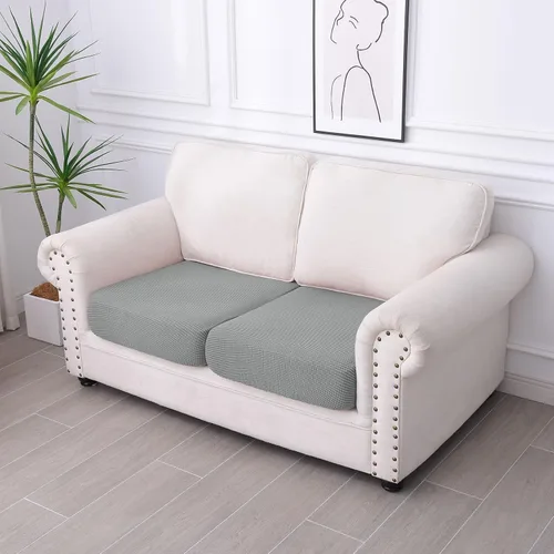 Vista 26 de hyha Fundas impermeables para sofá seccional, fundas de cojín Beige