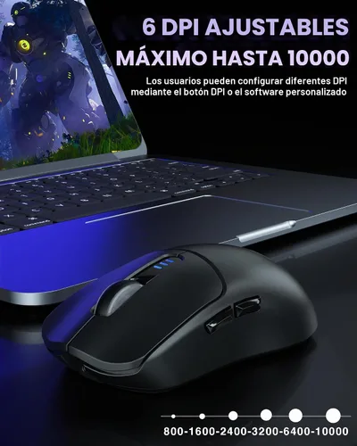 Vista 9 de AULA Combo de teclado y mouse inalámbricos, teclados mecánicos F75 Pro, 75% de junta teclado personalizado intercambiable en caliente+mouse