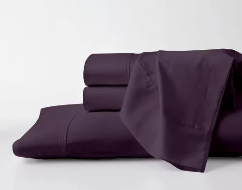 Vista 8 de Juego de sábanas de algodón egipcio puro de 600 hilos y fundas de almohada – Sábanas de algodón egipcio tamaño individual – Sábanas de satén