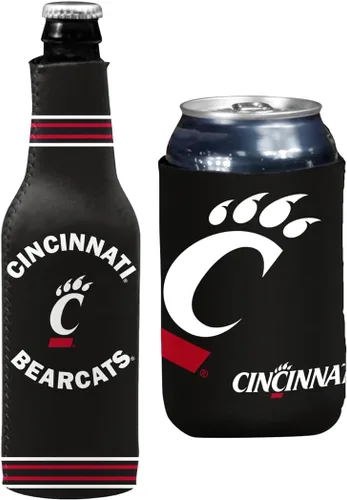 Vista 74 de College Team Color Logo Can & Bottle Holder Insulator Beverage Cooler Set