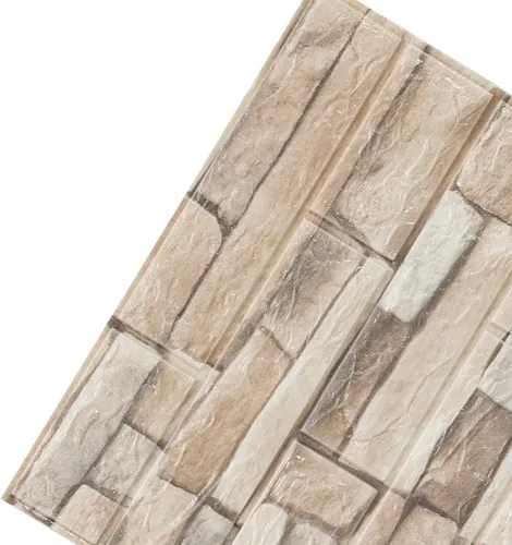 Vista 14 de ECYC Ltd Paneles de pared de espuma de ladrillo 3D de 13.78 x 30.31 x 0.18 pulgadas, paneles de papel tapiz de espuma autoadhesivos, calcomanías