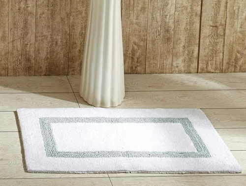 Vista 33 de Better Trends - Alfombra de baño 100% algodón reversible, altamente absorbente y lavable a máquina, suave, tapete de ducha para piso de baño