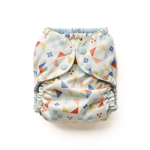 Vista 18 de Esembly Funda para pañales de tela – Pañal de natación reutilizable, impermeable, transpirable, capa exterior ajustable sobre interior absorbente