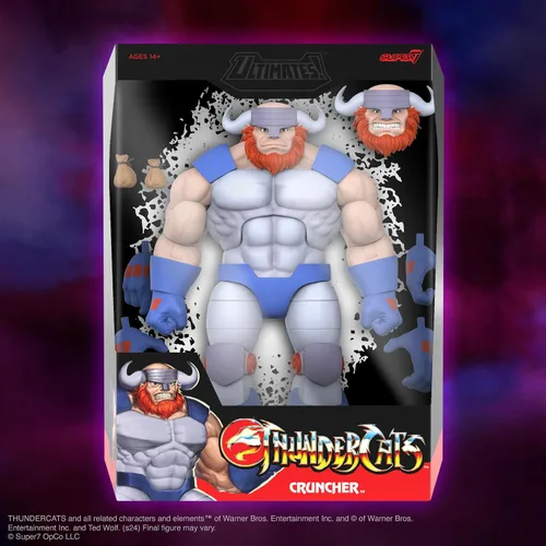 Vista 5 de Super7 ¡ULTIMATES! Thundercats Cruncher - Figura de acción de Thundercats de 7 pulgadas con accesorios, coleccionables clásicos de dibujos animados