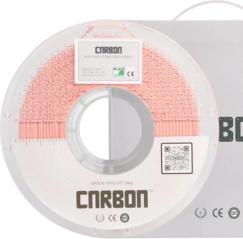 Vista 14 de Filamento para impresora 3D PLA+ de grado alimenticio certificado – CARBON by Comfy Materials – Probado en laboratorio, compatible con la FDA, apto