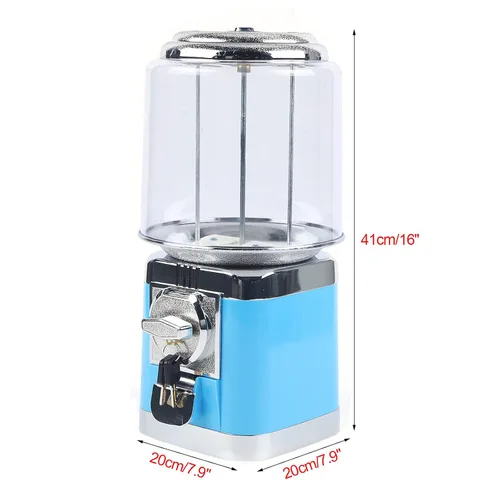 Vista 6 de Máquina expendedora de dulces Máquina expendedora de dulces para caramelos pequeños Dispensador automático de dulces Máquina expendedora Azul