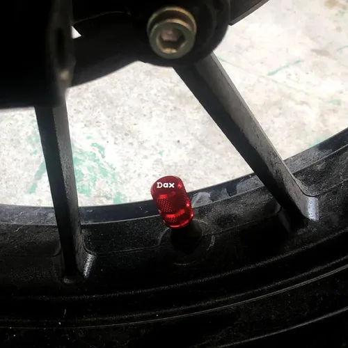 Vista 3 de Suitable for DAX125 ST125 dax125 st125 2026 2025 Motorcycle Modification Wheel and tire Valve caps (Black,ST125)