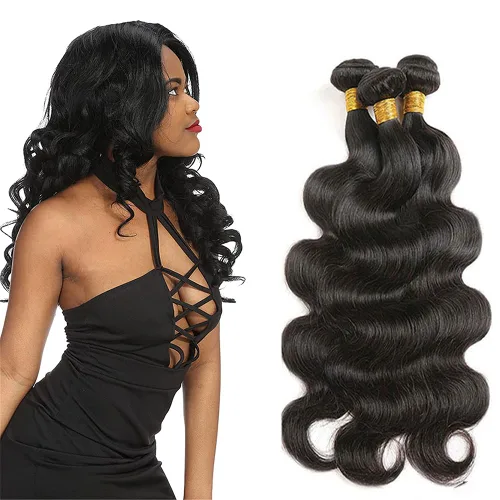 Vista 193 de Color 30 paquetes de cabello humano marrón onda del cuerpo paquetes 8 10 12 pulgadas brasileño virgen Remy extensiones de cabello humano doble trama
