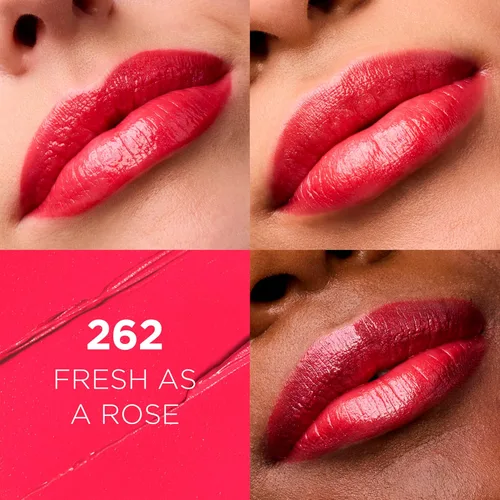 Vista 2 de L'Oréal Paris Colour Riche Original, Lápiz labial cremoso hidratante con acabado satinado con aceite de argán y vitamina E, tono rosado "Fresh as a