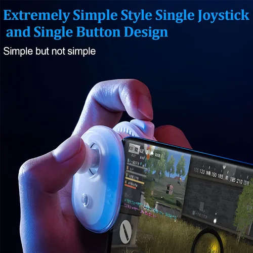 Vista 2 de Flydigi JOYONE Mobile Game Controller Plug and Play Single Joystick and Single Button Design Extremely Simple Style Compatible with Android and Ios